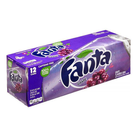 Fanta Grape 12fl oz/355ml - Pack of 12 - Stateside Distribution