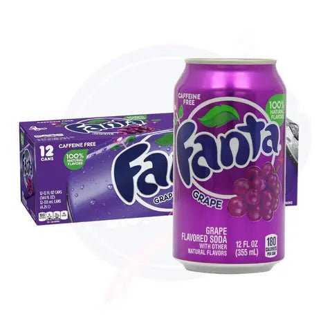 Fanta Grape 12fl oz/355ml - Pack of 12 - Stateside Distribution
