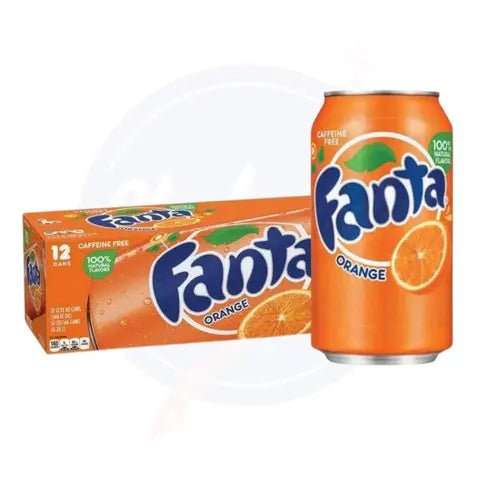 Fanta Orange 12fl oz/355ml - Pack of 12 - Stateside Distribution