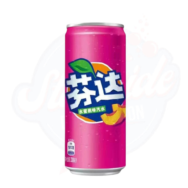 Fanta Peach Flavour Soda 330ml - Pack of 12 - Stateside Distribution