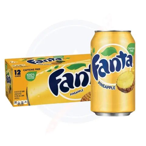 Fanta Pineapple 12fl oz/355ml - Pack of 12 - Stateside Distribution