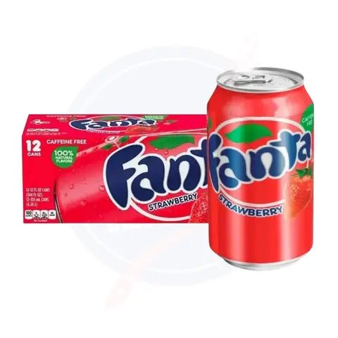 Fanta Strawberry 12fl oz/355ml - Pack of 12 - Stateside Distribution