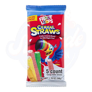 Froot Loop Cereal Straws 1.76oz/49.8g - Pack of 13 - Stateside Distribution