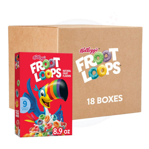 Froot Loops Cereal 8.9oz/252g - Pack of 18 - Stateside Distribution
