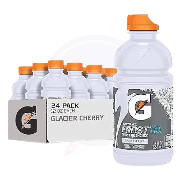 Gatorade Frost Glacier Cherry 12 fl oz/355ml - Pack of 24 - Stateside Distribution