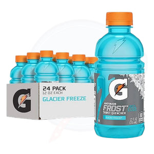 Gatorade Frost Glacier Freeze 12 fl oz/355ml - Pack of 24 - Stateside Distribution