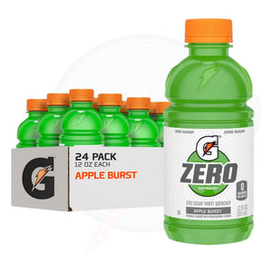 Gatorade Zero Apple Burst 12 fl oz/355ml - Pack of 24 - Stateside Distribution