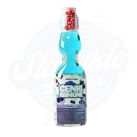 Genki Ramune Blueberry 6.7fl oz/200ml - Pack of 30 - Stateside Distribution