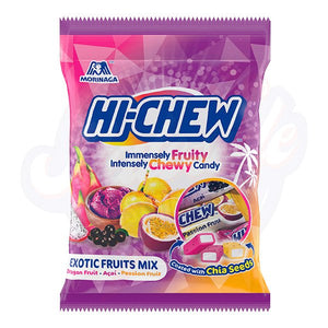 Hi - Chew Chewy Exotic Fruits Mix 3.53oz/100g - Pack of 6 - Stateside Distribution