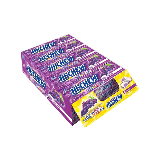 Hi - Chew Chewy Grape Candy 1.76oz/50g - pack of 15 - Stateside Distribution