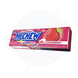 HI - chew Chewy Strawberry Candy 1.76oz/50g - pack of 15 - Stateside Distribution