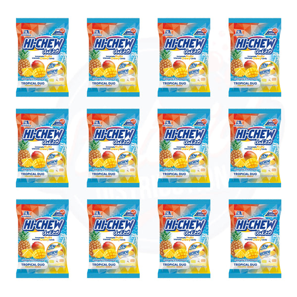Hi-Chew Tropical Duo 2.82oz/80g - Pack of 12 - Stateside Distribution