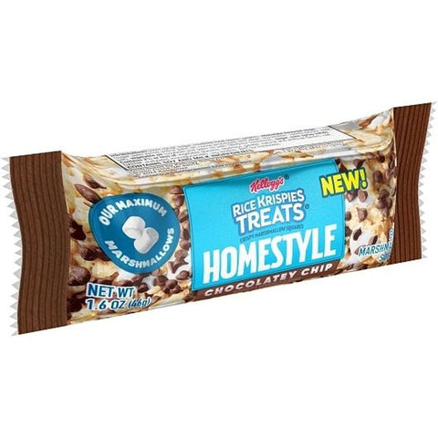 Kelloggs Rice Krispies Treats Homestyle Chocolatey Chip 1.6oz/46g - pack of 10