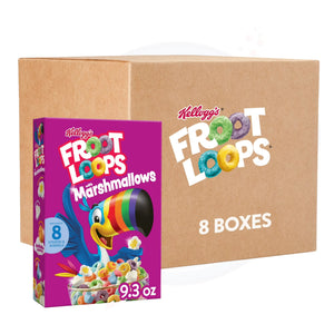 Kellogg's Froot Loops with Marshmallows 9.3oz/263g - Pack of 8 - Stateside Distribution