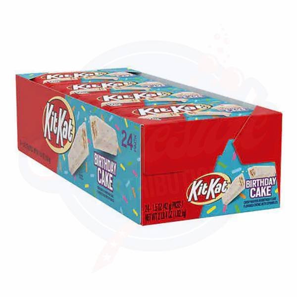 Kit Kat Birthday Cake 1.5oz/42g - Pack of 24 - Stateside Distribution