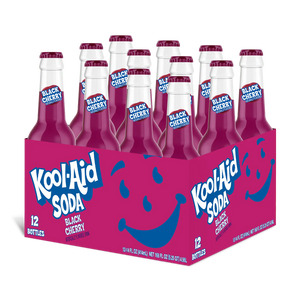 Kool Aid Black Cherry Soda 355ml - Pack of 12 - Stateside Distribution