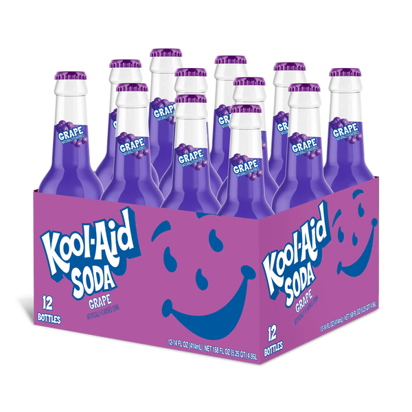 Kool Aid Grape Soda 355ml - Pack of 12 - Stateside Distribution
