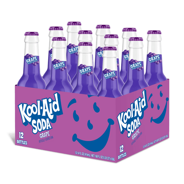 Kool Aid Grape Soda 355ml - Pack of 12 - Stateside Distribution