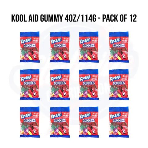 Kool - Aid Gummy 4oz/114g - Pack of 12 - Stateside Distribution