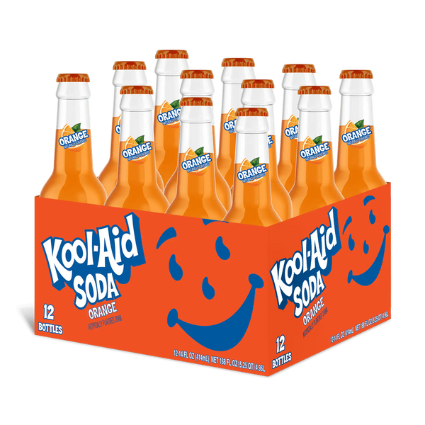 Kool Aid Orange Soda 355ml - Pack of 12 - Stateside Distribution