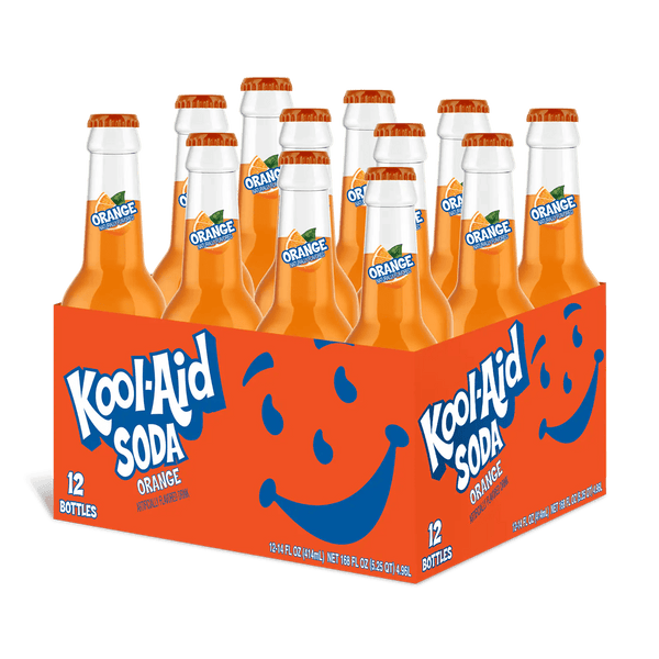 Kool Aid Orange Soda 355ml - Pack of 12 - Stateside Distribution