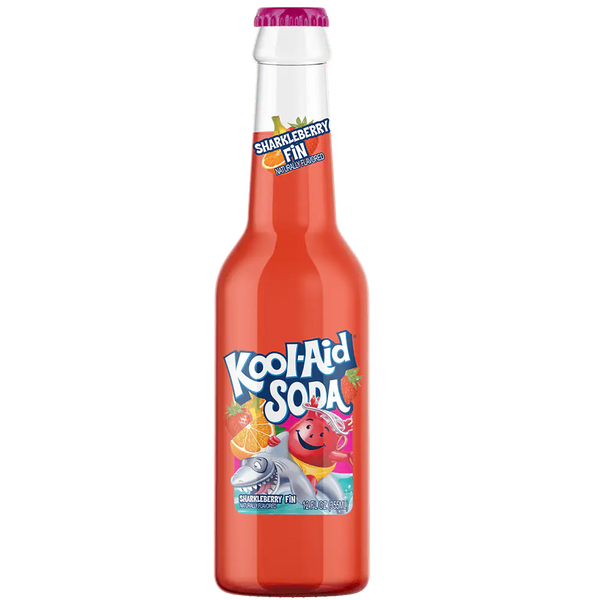 Kool Aid Sharkleberry Fin Soda 355ml - Pack of 12 - Stateside Distribution