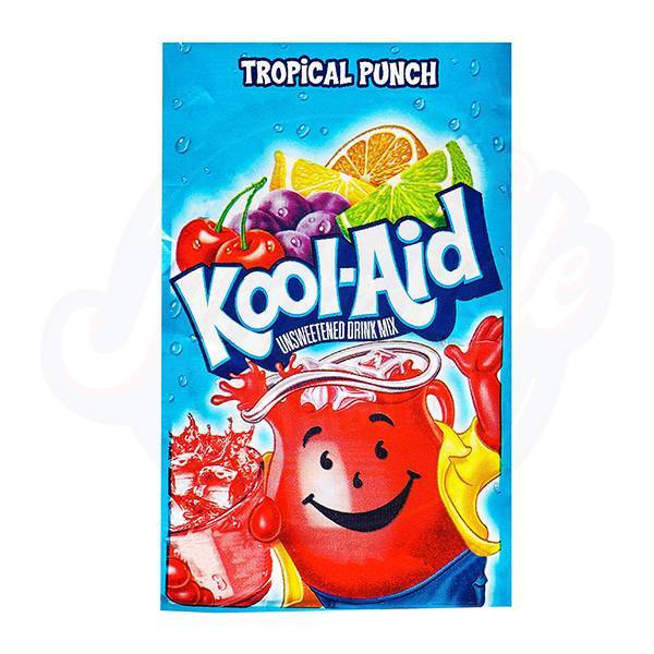 Kool - Aid Tropical Punch Powder 0.16oz/4.5g - Pack of 48 - Stateside Distribution