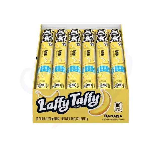Laffy Taffy Banana Rope 0.81oz/22.9g - Pack of 24 - Stateside Distribution