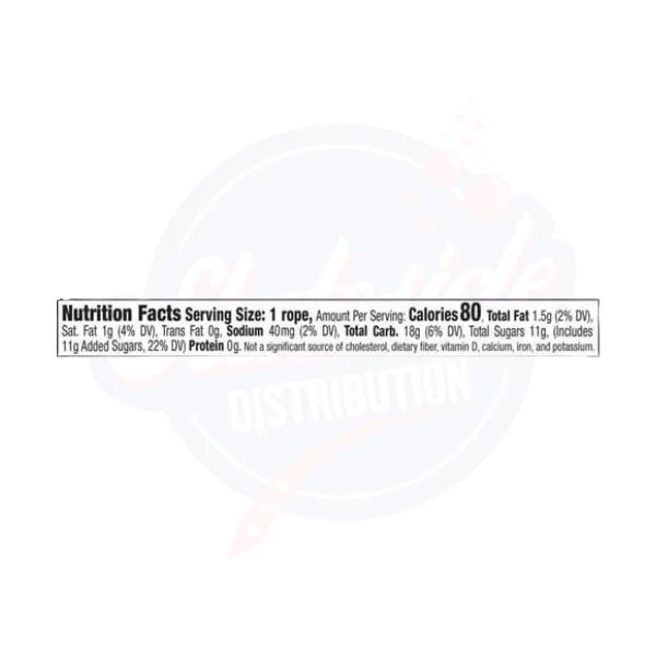 Laffy Taffy Rope Blue Raspberry 0.81oz/22.9g - Pack of 24 - Stateside Distribution