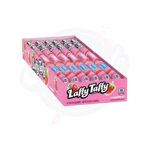Laffy Taffy Strawberry Rope 0.81oz/22.9g - Pack of 24 - Stateside Distribution