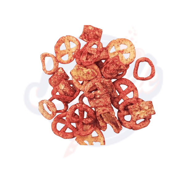 Las Ricas Blazin Hot Party Mix Puffed Snack 1.75oz/49.6g - Pack of 6 - Stateside Distribution