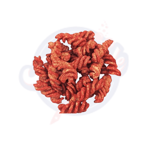 Las Ricas Blazin Hot Twists Puffed Snack 2oz/56g - Pack of 6 - Stateside Distribution