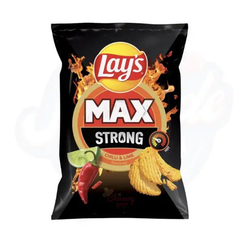 Lays Max Strong Chilli & Lime 120g - Pack of 24 - Stateside Distribution