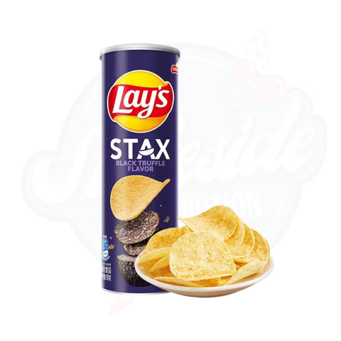 Lays STAX Black Truffle Flavour 90g - Pack of 24 - Stateside Distribution