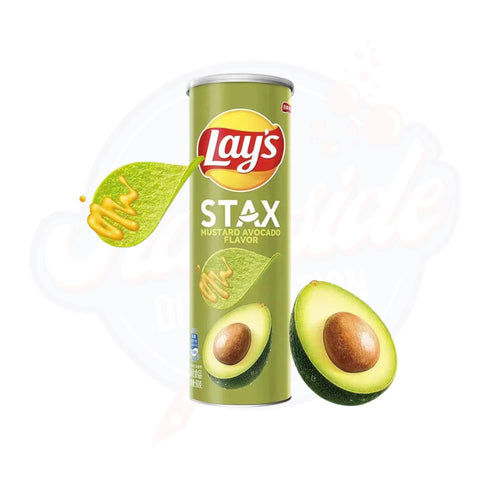 Lays STAX Mustard Avocado Flavour 90g - Pack of 24 - Stateside Distribution