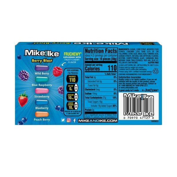 Mike and Ike Berry Blast 4.25oz/120.4g - Pack of 12 - Stateside Distribution