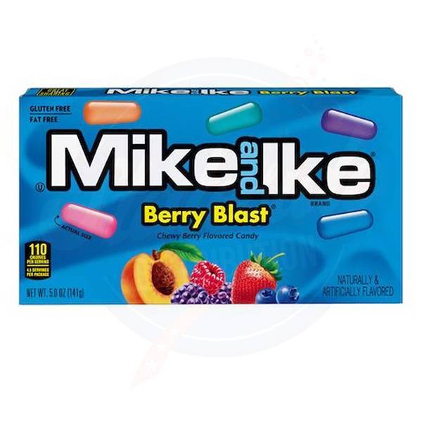 Mike and Ike Berry Blast 4.25oz/120.4g - Pack of 12 - Stateside Distribution