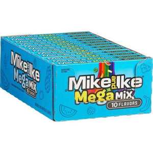 Mike and Ike Mega Mix 10 Flavours 5.0oz/120.4g - Pack of 12 - Stateside Distribution