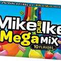 Mike and Ike Mega Mix 10 Flavours 5.0oz/120.4g - Pack of 12 - Stateside Distribution