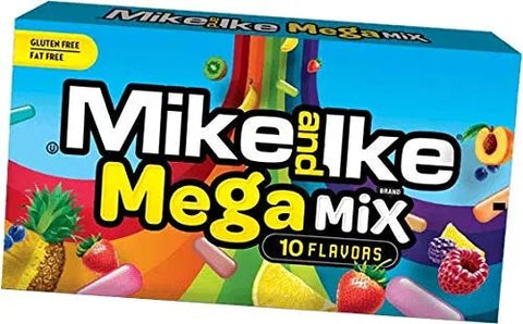 Mike and Ike Mega Mix 10 Flavours 5.0oz/120.4g - Pack of 12 - Stateside Distribution
