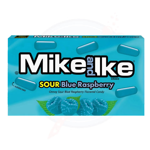 Mike and Ike Sour Blue Raspberry 4.25oz/120.4g - Pack of 12 - Stateside Distribution