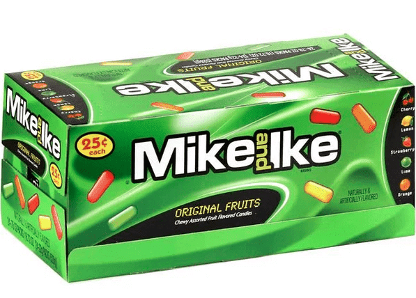 Mike&Ike Original Fruits 0.78oz/22g - Pack of 24 - Stateside Distribution