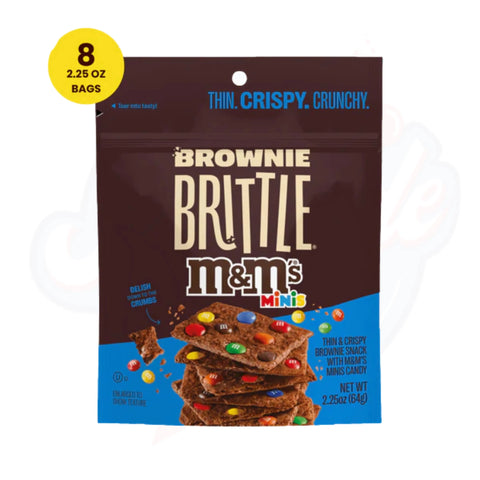 M&M Brownie Brittle Bag 2.25oz/63.7g - Pack of 8 - Stateside Distribution