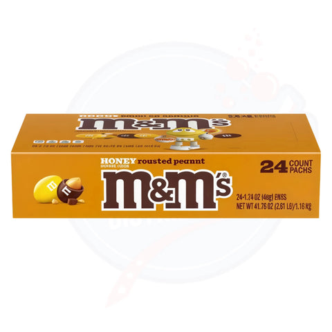 M&M'S Honey Roasted Peanut 1.74oz/49g - Pack of 24 - Stateside Distribution