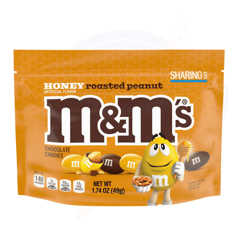M&M'S Honey Roasted Peanut 1.74oz/49g - Pack of 24 - Stateside Distribution