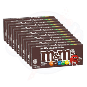 M&M'S Milk Chocolate Candy Theatre Box 3.1 oz/87.9g - Pack of 12 - Stateside Distribution