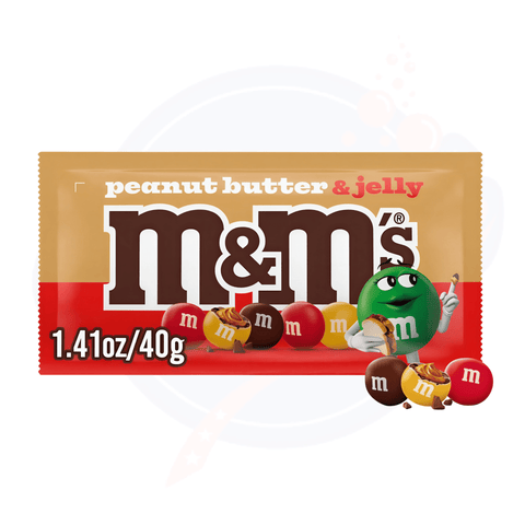 M&M's Peanut Butter & Jelly 1.41oz/40g - Pack of 24 - Stateside Distribution