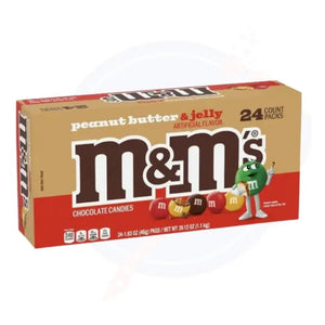 M&M's Peanut Butter & Jelly 1.41oz/40g - Pack of 24 - Stateside Distribution