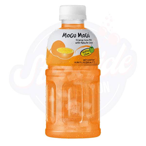 Mogu Mogu Nata De Coco Drink Orange Flavour 10.8fl oz/320ml - Pack of 24 - Stateside Distribution