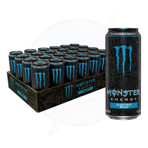 Monster Energy Electric Blue 16fl oz/473ml - Pack of 24 - Stateside Distribution